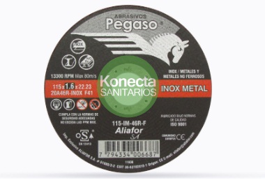 PEGASO - DISCO DE CORTE 115 X 1,6 X 22,2      